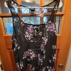 Lavender and lilac sheer tank top